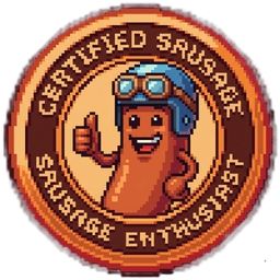 Certified Sausage Enthusiast badge